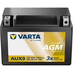 Akkumulátor 12V 9Ah/130A 151X87X106 Dynamic Aux - VARTA (509106013K262)