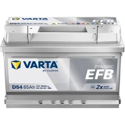 Akkumulátor 12V 65Ah/650A L- 278X175X175 Dynamic Efb - VARTA (565500065K262)