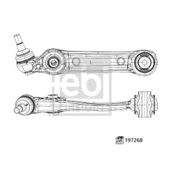 Lengőkar, Kerékfelfüggesztés Bmw P. 5 (G30,F90, G31) 16- Bal Alsó Hátsó - FEBI BILSTEIN (FE197268)