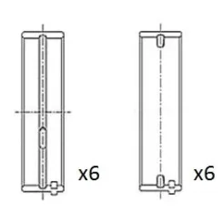 Főtengely Csapágycsésze Vw 2.2/2.5/2.5Tdi 0.25 Készlet - FAI AutoParts (BM1060-025)