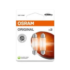 Izzó, Villogó 12V, 10W, Sv8,5-8 2Szt. Blister (Eko) - ams-OSRAM (OSR6411-2BL)