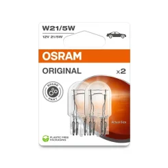 Izzó, Villogó W21/5W 12V/21/5W (Teljesen Üveg) 2Szt. Blister (Eko) - ams-OSRAM (OSR7515-2BL)