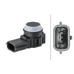 Érzékelő, Parkolásasszisztens Renault Clio 12- - HELLA (6PX358141-761)