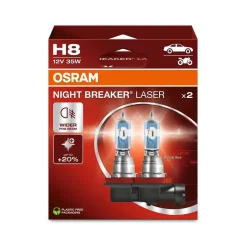 Izzó Night Breaker Laser H8 12V/35W Pgj19-1 +150% 2Szt. (Eko) - ams-OSRAM (OSR64212NL-2HB)