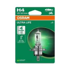 Izzó Ultra Life H4 12V/60/55W P43T 1Szt. Blister (Eko) - ams-OSRAM (OSR64193ULT-1BL)