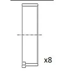 Hajtókar Csapágycsésze Renault 1.8/1.9Dci/2.0 Std Készlet - FAI AutoParts (BB2051-STD)