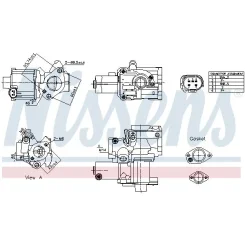 Szelep Egr Vw 2,7Tdi/3,0Tdi - NISSENS (NIS98199)