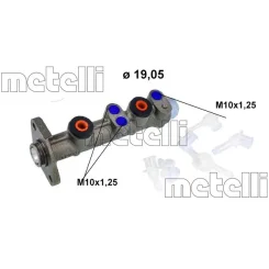 Főfékhenger Fiat 126/127/128/132/Fiorino 0,6-2,0 73-96 - METELLI (202-006K)