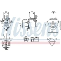 Szelep Egr Hyundai 2,0Crdi - NISSENS (NIS98510)
