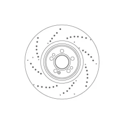 Féktárcsa Db P. Gle C167/V167 2,0-3,0 D 18- - TRW (DF4598S)