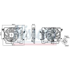 Ventilátor, Motorhűtés Ford C-Max Ii 1,0-1,5 12-20 - NISSENS (NIS850080)