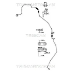 Cső Klíma Toyota Avensis 2.2D 08-18 - TRISCAN (901013001)
