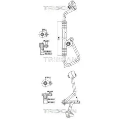 Cső Klíma Ford Focus Iii 1.6 Tdci 10-20 - TRISCAN (901016010)