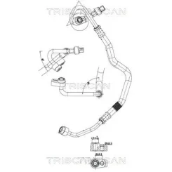 Cső Klíma Ford Kuga Ii 1.5 14-19 - TRISCAN (901016025)