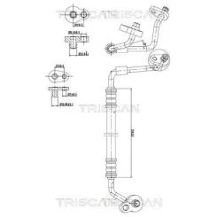 Cső Klíma Ford Ford Mondeo Iv 2.0 Tdci 07-15 - TRISCAN (901016040)