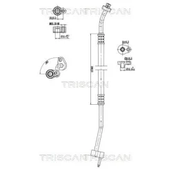 Cső Klíma Ford C-Max 1.6 Tdci 10-19 - TRISCAN (901016042)