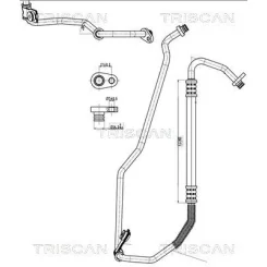 Cső Klíma Peugeot 207 06-13 - TRISCAN (901028022)
