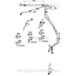 Cső Klíma Citroen C4 04-11 - TRISCAN (901028058)