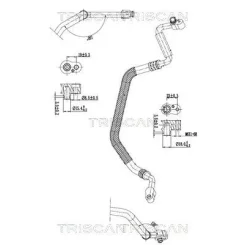 Cső Klíma Audi A4,A5 2.0Tfsi 08-17 - TRISCAN (901029010)