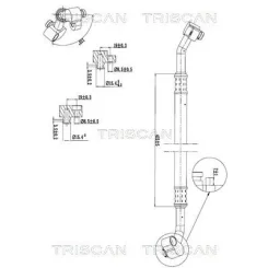 Cső Klíma Vw Polo Vi 1.6 Tdi 09-15 - TRISCAN (901029011)
