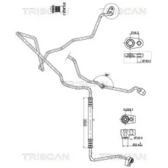 Cső Klíma Ford Fiesta Vi 08-17 - TRISCAN (901016033)