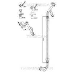 Cső Klíma Opel Vivaro A 2.0 Cdti 06-14 - TRISCAN (901024020)