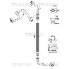 Cső Klíma Citroen Jumper Ii 15-23 - TRISCAN (901028015)