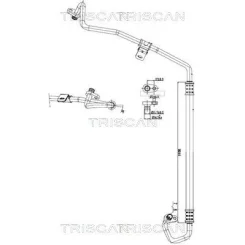 Cső Klíma Citroen C4 Picasso Ii 1.2 14- - TRISCAN (901028016)