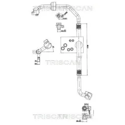Cső Klíma Ford Fiesta Vii 1.0 17- - TRISCAN (901016004)