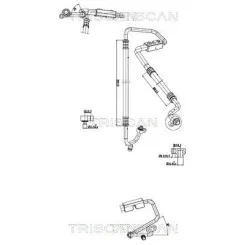 Cső Klíma Ford Fiesta Vi 08-18 - TRISCAN (901016063)