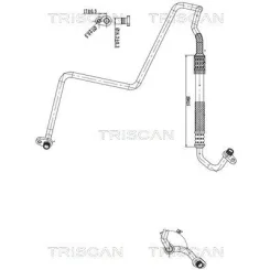 Cső Klíma Citroen C3 Picasso 1.6 08-15 - TRISCAN (901028012)