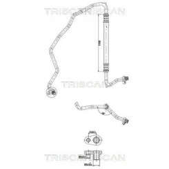 Cső Klíma Citroen C3 I 1.6 05-09 - TRISCAN (901028061)