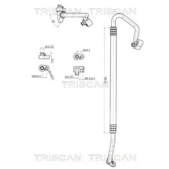 Cső Klíma Vw Sharan 2.0Tdi 11-22 - TRISCAN (901029023)