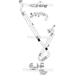 Cső Klíma Ford Fiesta Vi 1.4 Tdci 08-17 - TRISCAN (901016014)