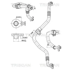 Cső Klíma Volvo V60 Ii 18- - TRISCAN (901027001)