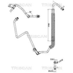Cső Klíma Citroen C3 Picasso 1.6 Hdi 09-17 - TRISCAN (901028020)
