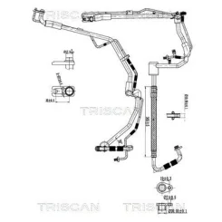 Cső Klíma Fiat Scudo 2.0 D 10-16 - TRISCAN (901028080)