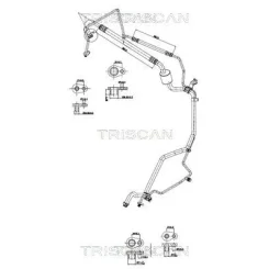 Cső Klíma Citroen C2, C3, C3 Ii - TRISCAN (901028089)