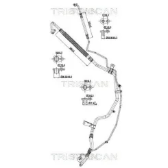 Cső Klíma Citroen C3 1.6Hdi 09-15 - TRISCAN (901028093)