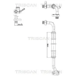 Cső Klíma Citroen C4 Picasso 2.0Hdi 06-13 - TRISCAN (901028103)