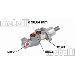 Főfékhenger Renault. Twingo 1,2/1,5Dci 07- - METELLI (05-0750MET)