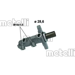 Főfékhenger Ford Tourneo/Transit 2,0-2,2 Tdci 12-23 - METELLI (05-0848MET)