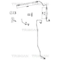 Hidraulikus Cső, Kormányzás Ford Galaxy Ii 06-15/S-Max 06-14 Szivattyú Hajtómű - TRISCAN (851616034)
