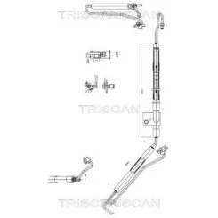 Cső Szervó Audi A4 B8 07-17 - TRISCAN (851629040)