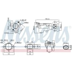 Szelep Egr Opel Astra J 1,7D - NISSENS (NIS98519)
