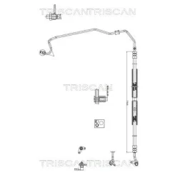 Cső Szervó Honda Accord 2,0-2,4 03-08 - TRISCAN (851640002)
