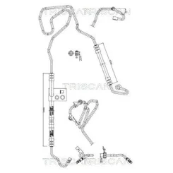 Cső Szervó Audi A3 1,8T/1,9Tdi 96-03 Golf 4 1,8T/1,9Tdi 99-05 - TRISCAN (851629071)