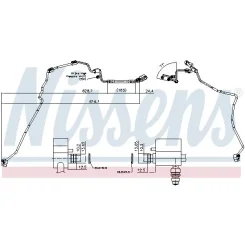 Cső Klíma Vw Touran (1T1, 1T2) (06-), Vw Touran (1T3) (10-), Vw Caddy Iii (2Ka - NISSENS (NIS844129)