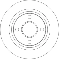 Féktárcsa Ford T. Fiesta 1,0-1,1/1,5 Tdci 17- - TRW (DF6759)