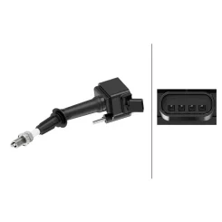Gyújtótekercs Opel Corsa E, Astra K 1,0-1,5 14- - HELLA (5DA358057-921)